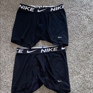 Nike Men's Black Boxer Briefs with Logo Waistband